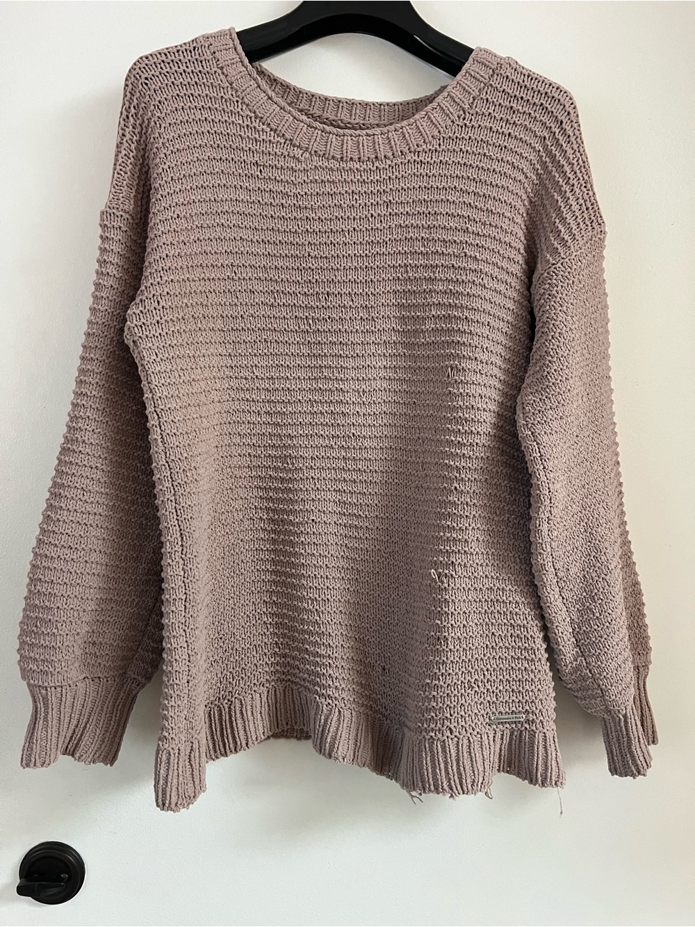 Abercrombie & Fitch Women’s Solid Knit Crew Neck Pullover Sweater M